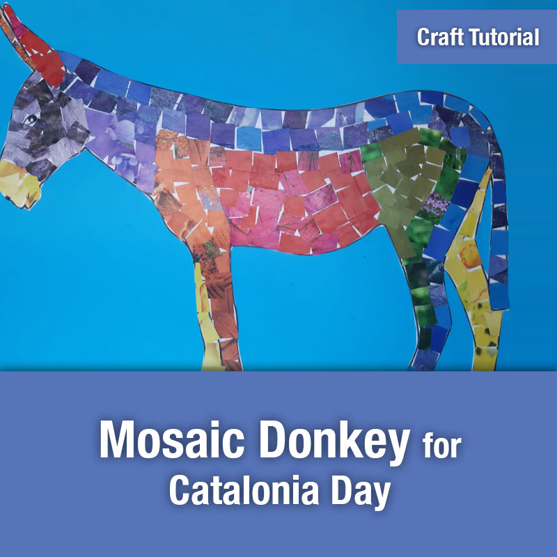 ETG Mosaic Donkey for Catalonia Day | IMAGE PREVIEW